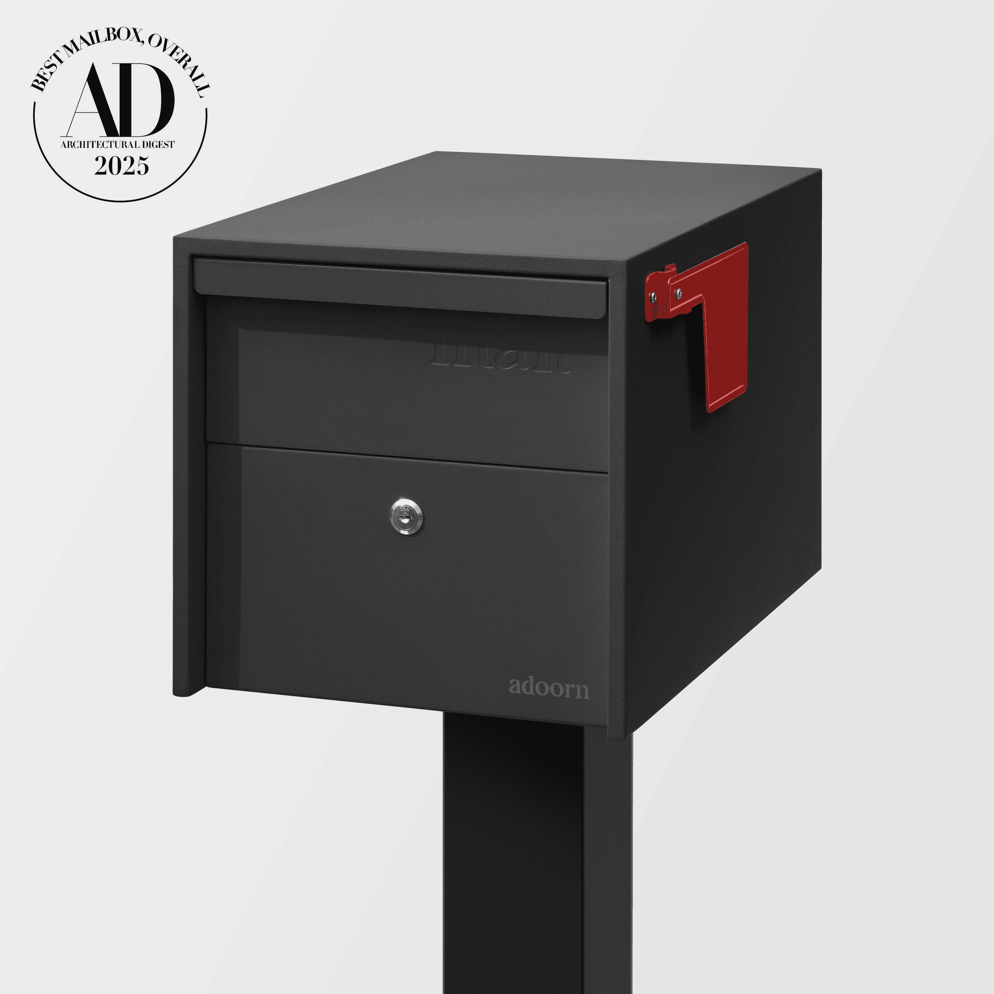 Wall-mount mailbox by the front door style